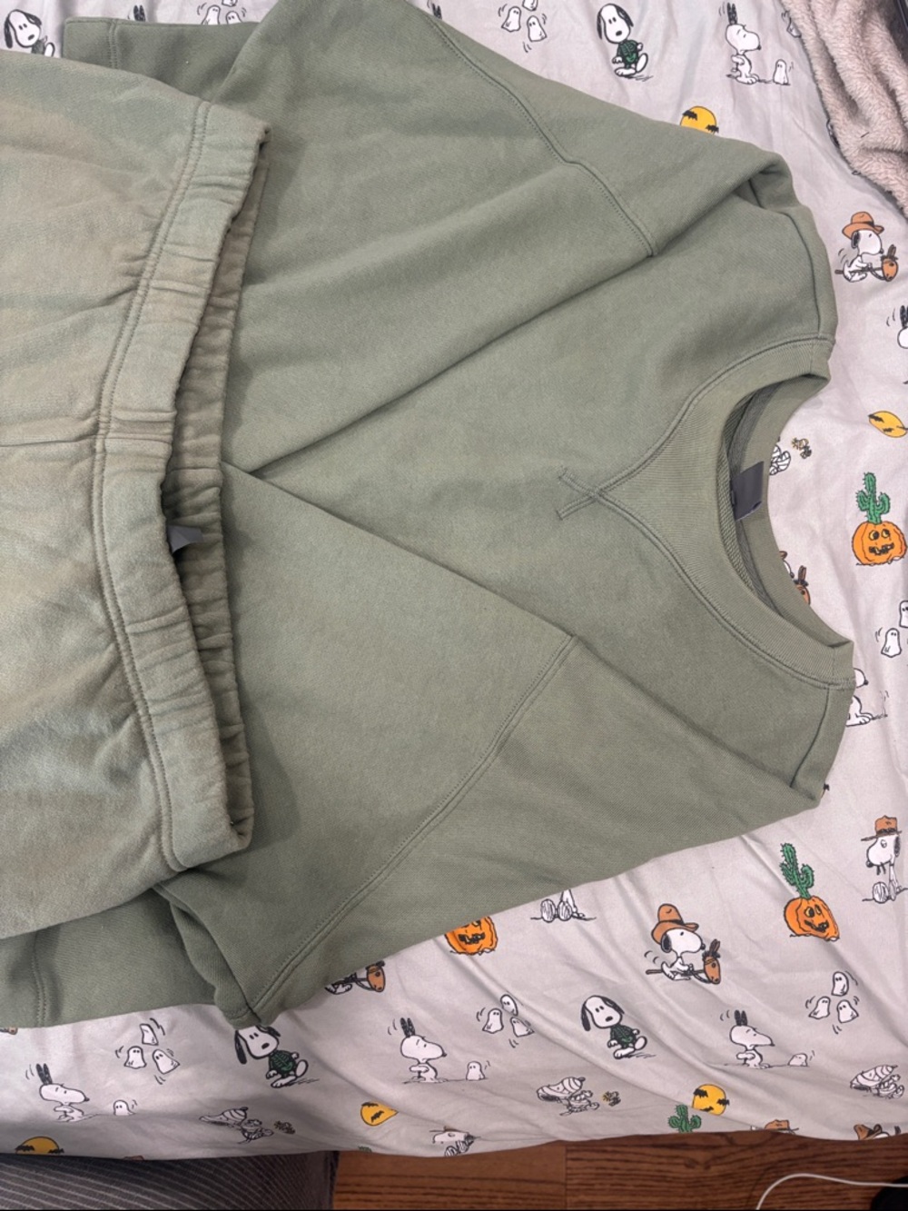 Kids Olive Green Sweatshirt and Jogger Set